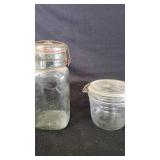 Vtg Glass Jars w/ Lids