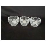 3 Shannon Crystal Candle Holders