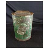 Large Sterling Tobacco Round Tin w/Lid