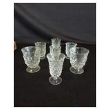 7 Fostoria Goblets Various