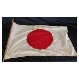 Vtg Original Linen Japanese Flag