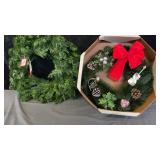 2 Vtg Christmas Wreaths