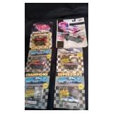 6 Vtg Racing Champion 1:64 Scale Racing Cars