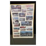 Vtg Corvette Advertising Poster