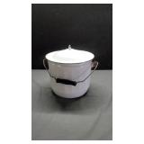 Enamel Chamber Pot with Lid