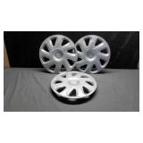 3 Toyota Corolla Plastic Hubcaps