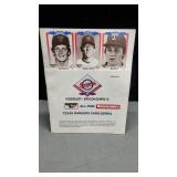 Texas Rangers Keebler/Brookshires Card Series