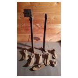 Antique Shoe last and shoe horns.