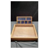 2 Glass Lidded Display Cases