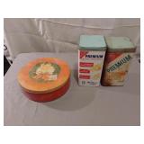 3 Vtg. Tins