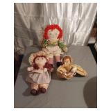 Handmade Raggety Ann Doll & Holly Hobbie Doll