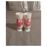 2 Vtg. Avon Milk Glass Slim Mugs