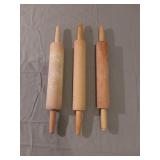 3 Vintage Rolling Pins