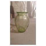 Green Cameo Vase