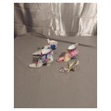 2 Hand Painted Nippon Decorative Shoes & Misc.