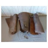 Vtg. Leather Splint Boots