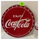 Contemporary round Coca Cola thermometer