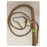 Leather whip 6ft long