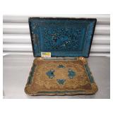 Antique wood tray