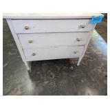 White 3 Drawer Dresser