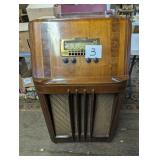 Philco Floor Model Wood Radio