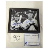 Ted Williams & Stan Musial Autographed Photo