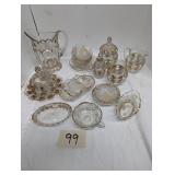 EAPG Era Gold Rim Pressed Glass Lot