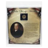 John Quincy Adams Presidential Dollar & Stamp Set