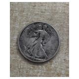 1945 walking liberty silver half dollar