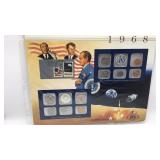 1968 U.S. Mint Coin & Stamp Set