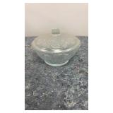 Glass candy dish