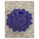 Westmoreland cobalt bird plate