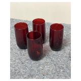 Anchor hocking ruby red glasses