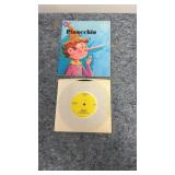 Pinocchio book and record 1970