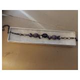288 Purple Rhinestone Necklace