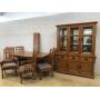 8 Pc. Modern Mission Style Oak Dining Room Suite