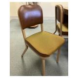 (4) Vinyl and Cloth Upholstered Chairs