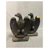 Cast Eagle Metal Bookends