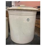 3 Gallon Stoneware Straight Sided Crock with Lid