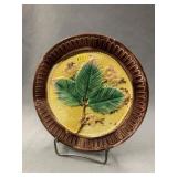 Majolica Apple Blossom Pattern Plate