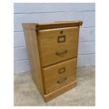 2-drawer Wooden File Cabinet