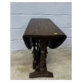 Small Oak Drop Leaf Side Table