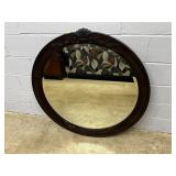 Decorative Beveled Edge Circular Mirror