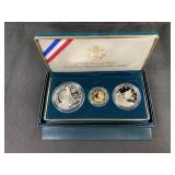 1992 Columbus 3 Coin Set with $5.00 Gold Piece