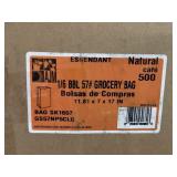 (500) 11.81 X 7 X 17" Brown Paper Grocery Bags