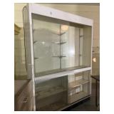 Lighted Glass and Particle Board Showcase