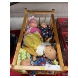 Dolls with Crib