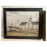 Framed Print of Star Barn