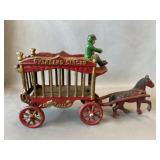 Contemporary Cast Metal Circus Wagon