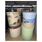 (4) Paint Decorated Band Boxes